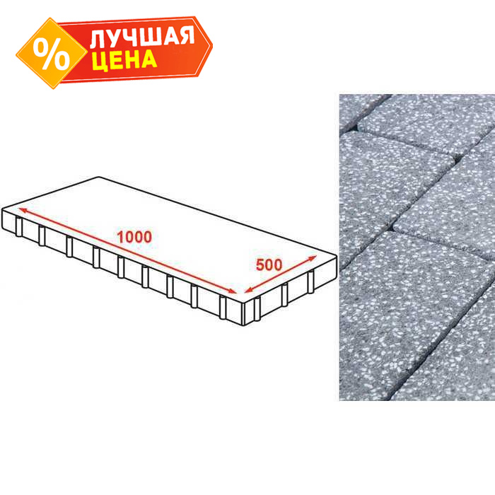 Плита тротуарная Готика Granite FINERRO, Суxовязский 1000x500x80 мм